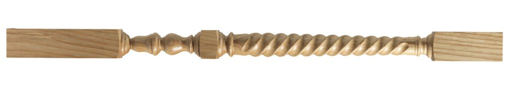 0994 – Twisted spindles 55 x 55mm from an original spindle, for a period property