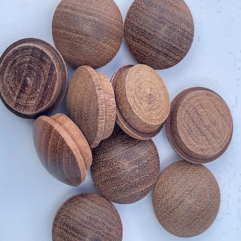 CLEARANCE - Sapele Mushroom Plug 19mm x 5mm. Pack Of 203