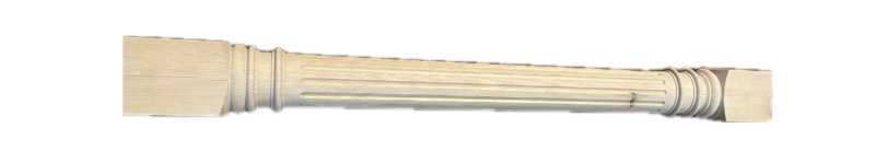 CLEARANCE: Pine Bespoke Corbridge Newel Post. 90mm x 1250mm ( Turned Section Measures 965mm) Chip On Turned Section.
