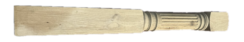 CLEARANCE: Oak Corbridge Half Newel NT210 Complete. 140mm x 1500mm. Knots On Turned Section.